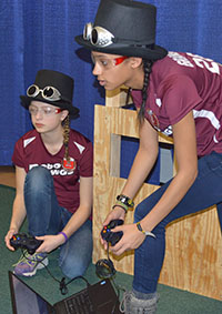 Grandville High School sophomores practice before competition