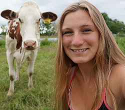 Shannon Good is preparing for a career in farming through FFA and agriscience classes at school