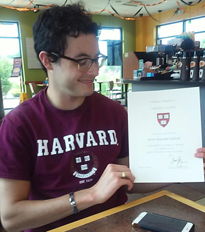 Harvard’s official letter of acceptance