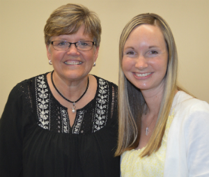 Counselors Sheila Dubbink, left, and Katie Erickson