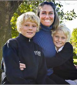 Nancy Haynes is an active parent at C.A. Frost Environmental Science Academy, where sons Tuck, left, and Tybee are fifth-graders 