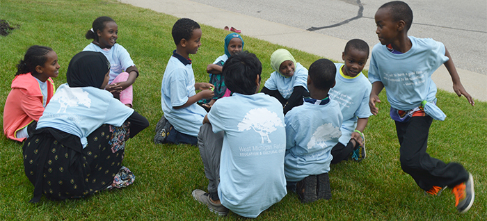 A rousing game of duck duck goose