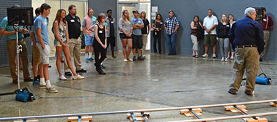 Students involved with Meijer Great Choices Festival learn about film-making from professionals at Compass College of Cinematic Arts         Photo: Courtesy of Jessica Lind Photography