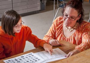 Sarah Bolema is happy to give students one-to-one attention