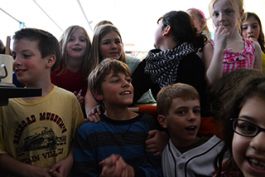 Third-grade student Nick Collins waits to learn if he is the Online Math League National champion