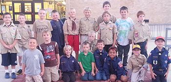 Cub Scouts are working to sell bricks to help fund programs at West Elementary School