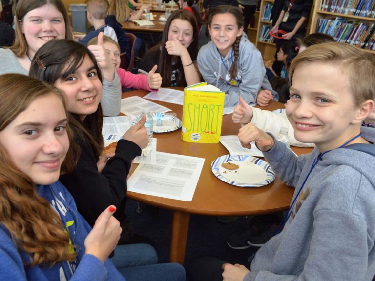 This group of judges gave several thumbs-up to the novel “Short” by Holly Goldberg Sloan. The book was selected for a Mock Newbery Honor by Lowell Middle students