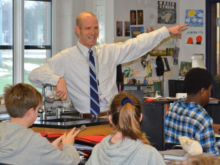 “He’s very energetic,” said student Evelyn Griffin. “He makes learning fun”