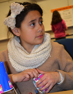 Alborada Caballero-Diaz of Grand Rapids Child Discovery Center could be on her way to an engineering career after designing and building a robot that draws