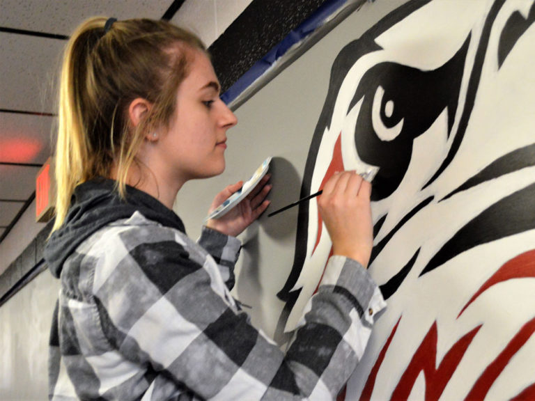 Student mural takes learning out to the hall