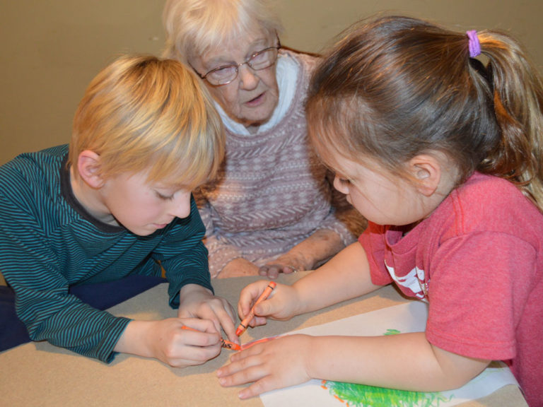 First-grade service learning project brings generations together