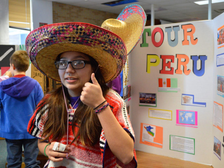 Spanish-language countries subject of middle school fair