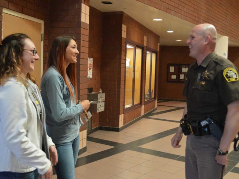 Officer looks out for students’ safety, shares life skills,  lends a caring ear