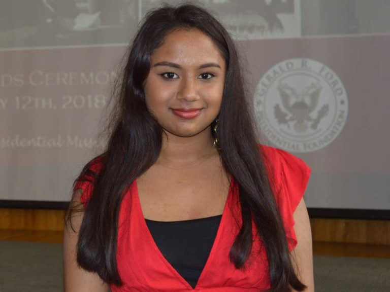 For Gerald R. Ford student essay winners, courage begins at home