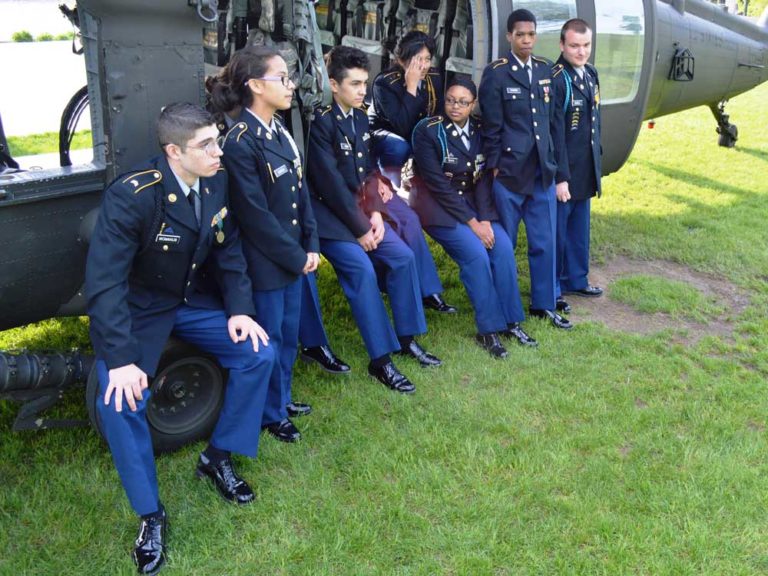 Students, business sponsors, honor veterans with series of ceremonies and activities