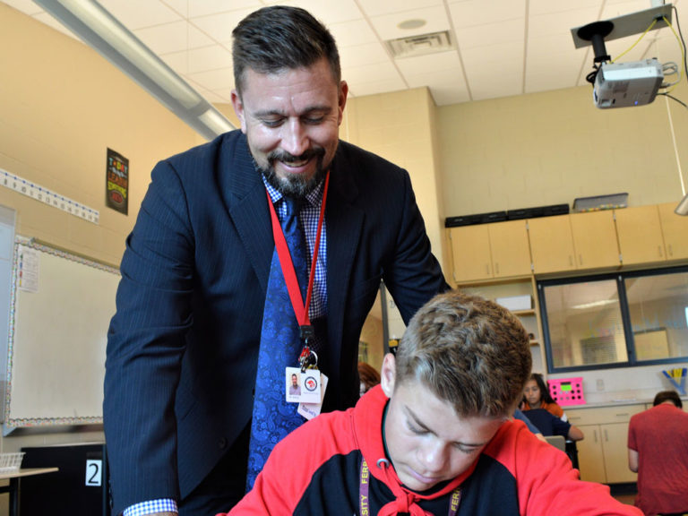 Family man with a mega-resume settles in as principal