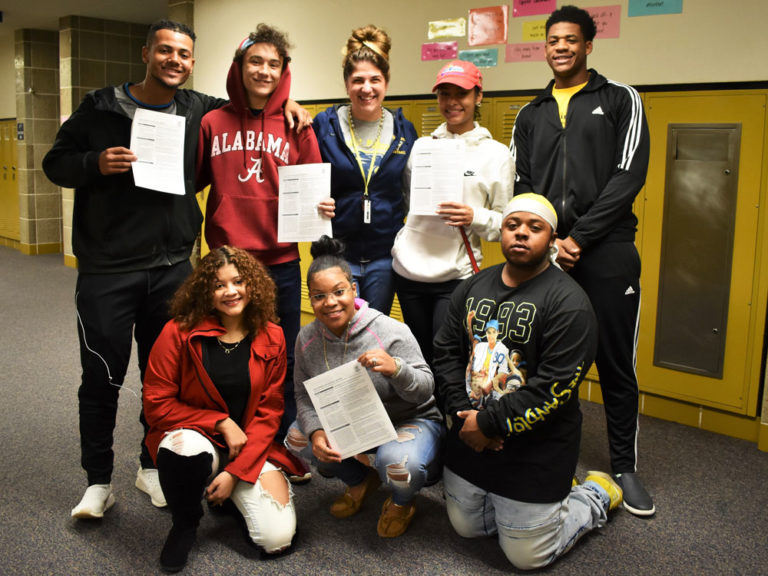 Want your voice heard? Then register to vote, teacher tells students