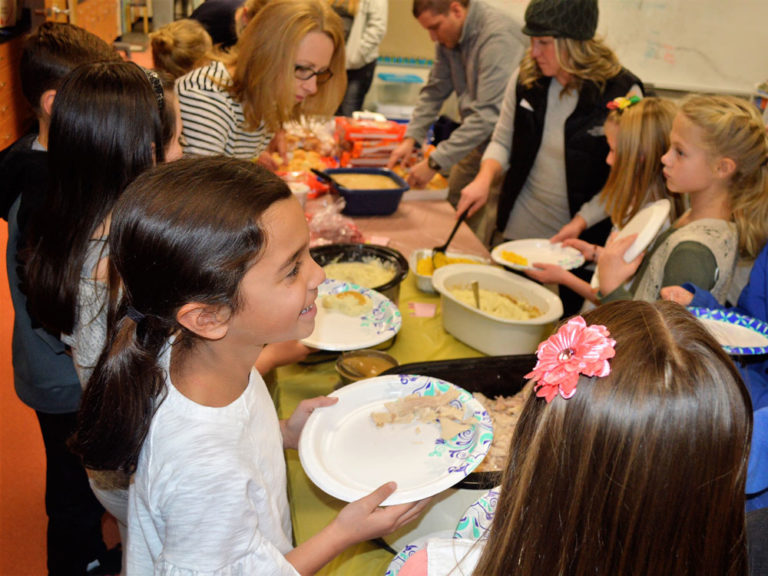 Students celebrate Thanksgiving with a smart mouse and other literary characters