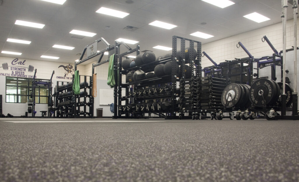 A look inside the newly renovated weight room at Caledonia High School
