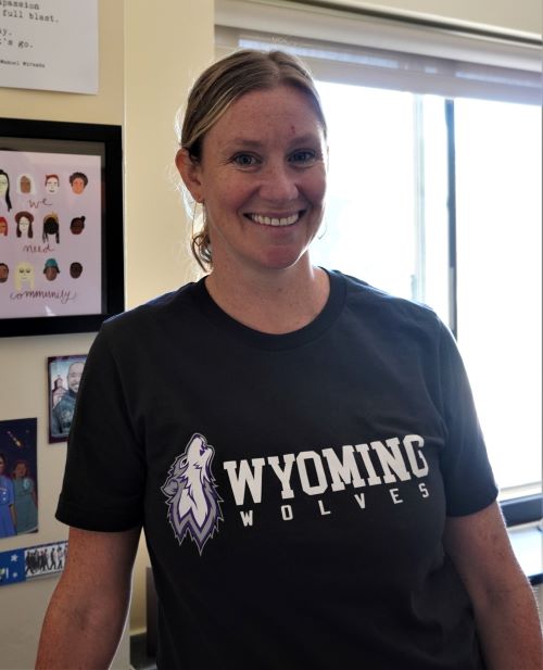 Wyoming Junior High School Assistant Principal Colleen Holmes 
