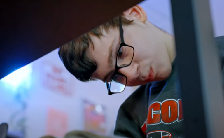 Through his eyes, he communicates