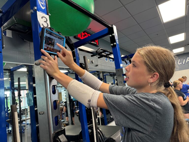 Grant-funded tech helps students get the most out of workouts