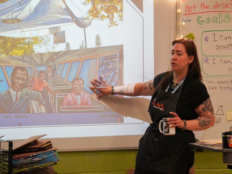 With a focus on artivism, teacher encourages self-expression