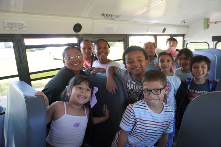 Mentors step up on the school bus