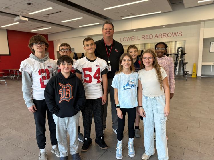 Yes, he is tall, & he has high hopes for middle-schoolers