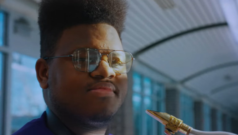 He speaks the language of the saxophone