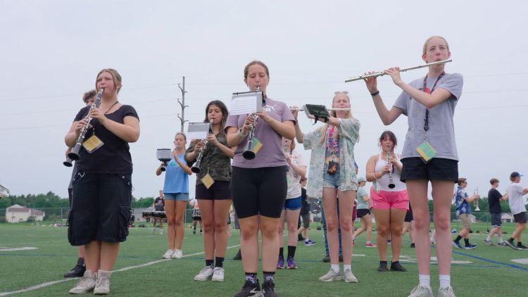 Marching band camp 101: Long days, beautiful noise